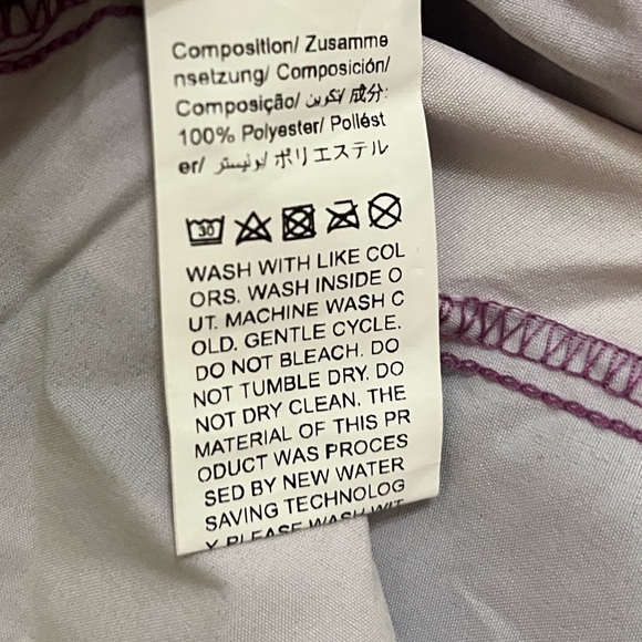 SHEIN Curve Purple and Black Patterned Tie Front Kimono Blouse 3XL - Picture 13 of 13